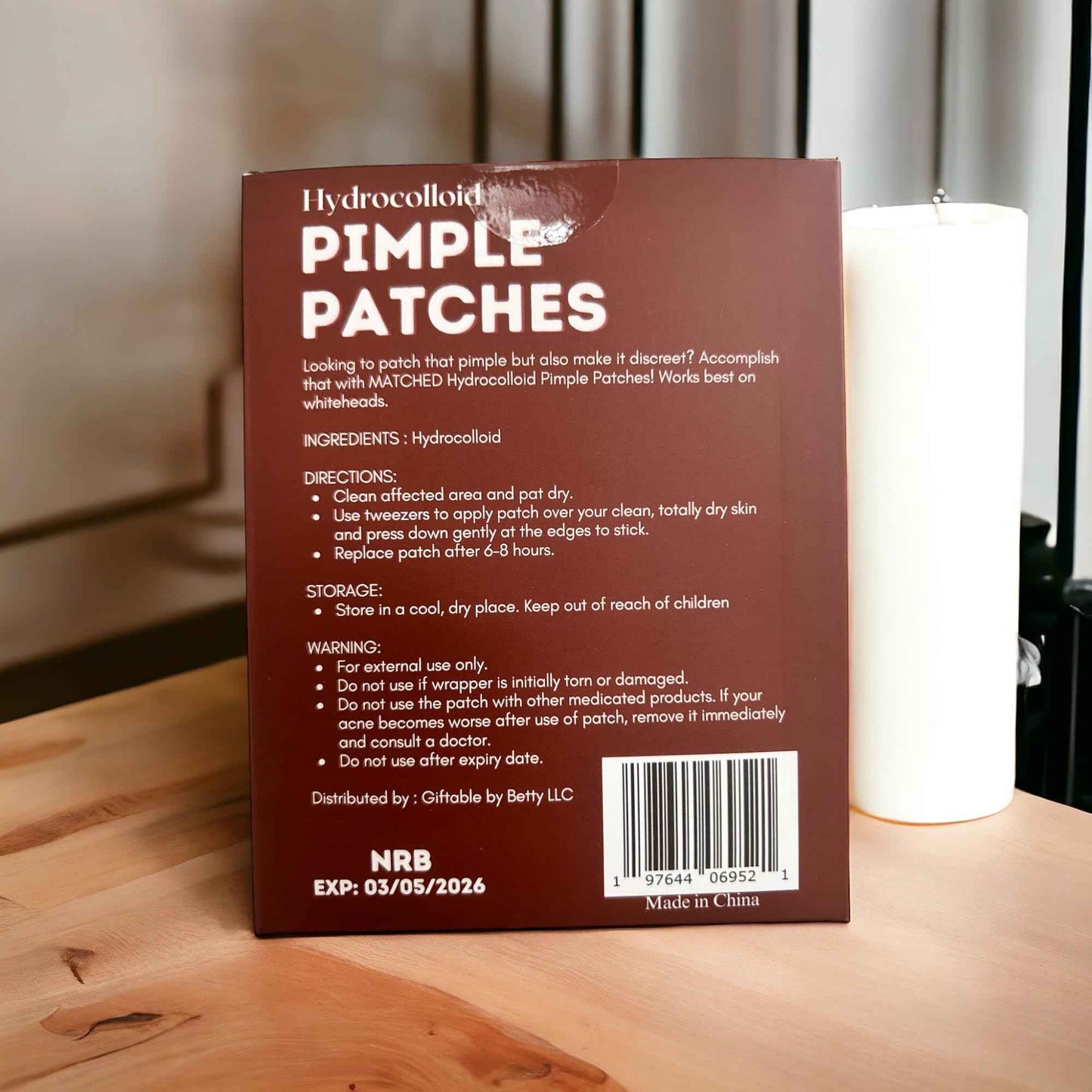 Hydrocolloid Pimple Patches -(3 Sizes,72-Count, 1 Pack) Truly Invisible Pimple Patches for Acne treatment- - Acne patches that match your skin tone and to wear under makeup (Nairobi(NRB))