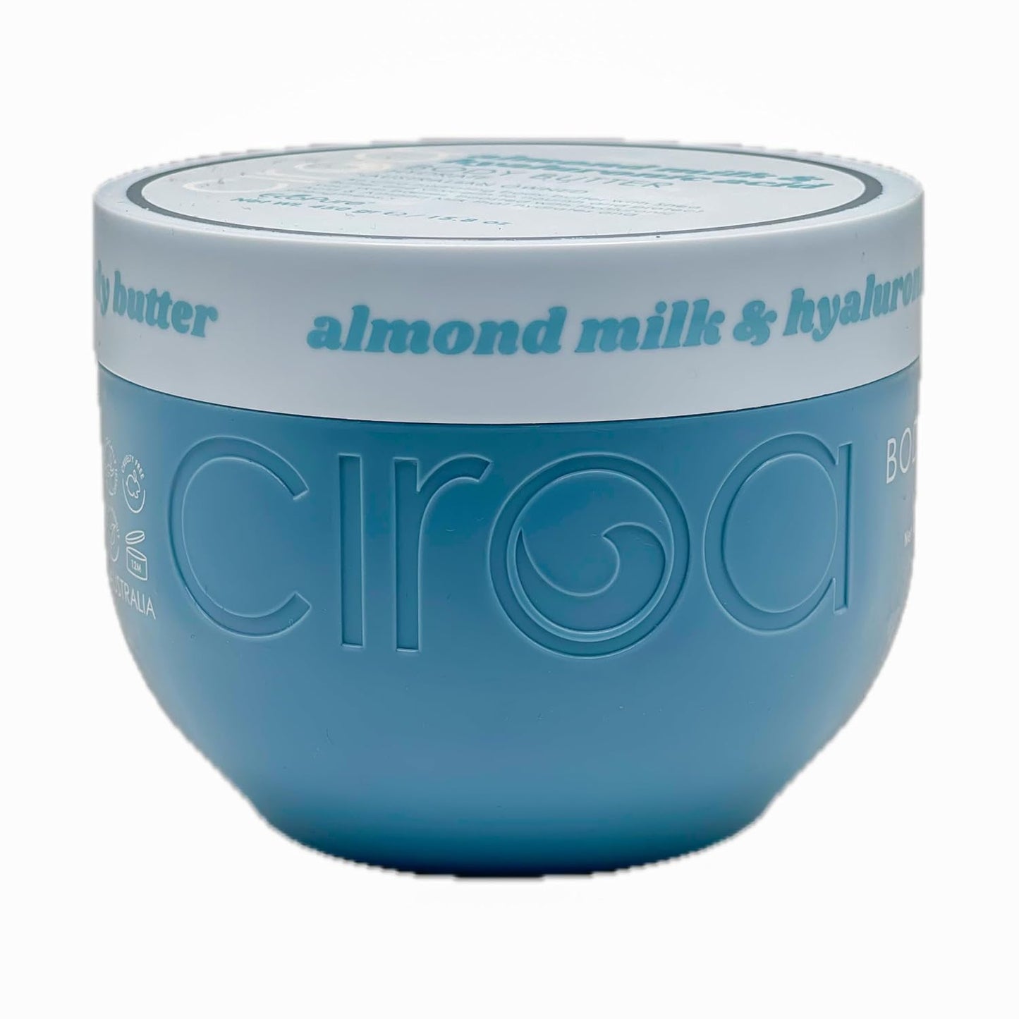 Ciroa Ultra-Hydrating Body Butter - Shea Butter & Glycerin | Almond Milk & Hyaluronic Acid, 15.8 oz
