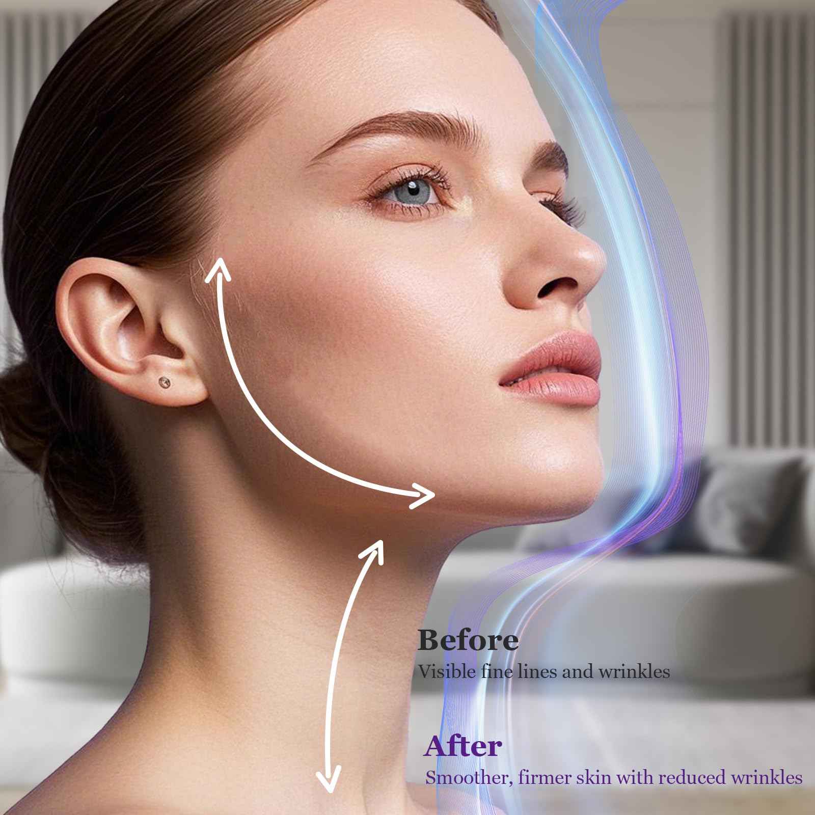 Retinol Cream for Face, Neck Creams for Tightening and Firming, Anti Aging Face Moisturizer for Face, Day & Night Moisturizing with Collagen, Hyaluronic Acid for Sagging Skin, Wrinkle, 1.7 Fl OZ