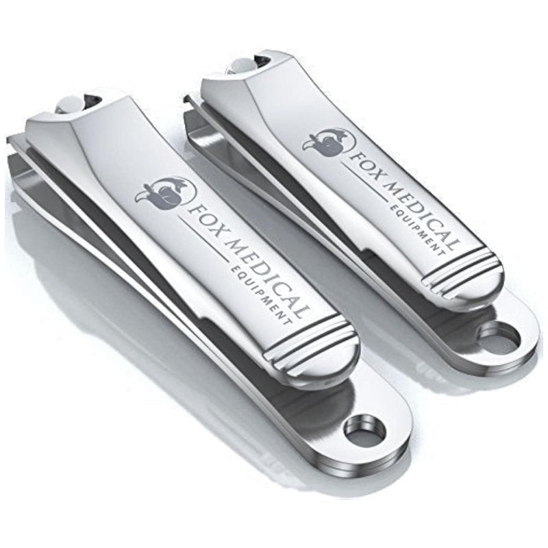 Fox Medical Equipment Professional Nail Clippers Set – Stainless Steel Fingernail & Toenail Clippers for Men, Women & Seniors – Ultra-Sharp Precision, Ergonomic Comfort & Medical-Grade Quality