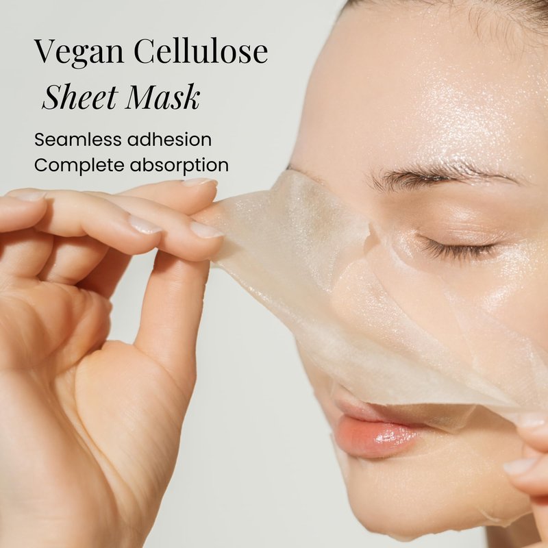 BEIGIC Luminous Hydrating Sheet Mask - Vegan Moisturizing Firming Face Mask Pack with Peptides, Vitamin C & Niacinamide for Dewy Glass Skin (4ea, 0.84 fl oz)