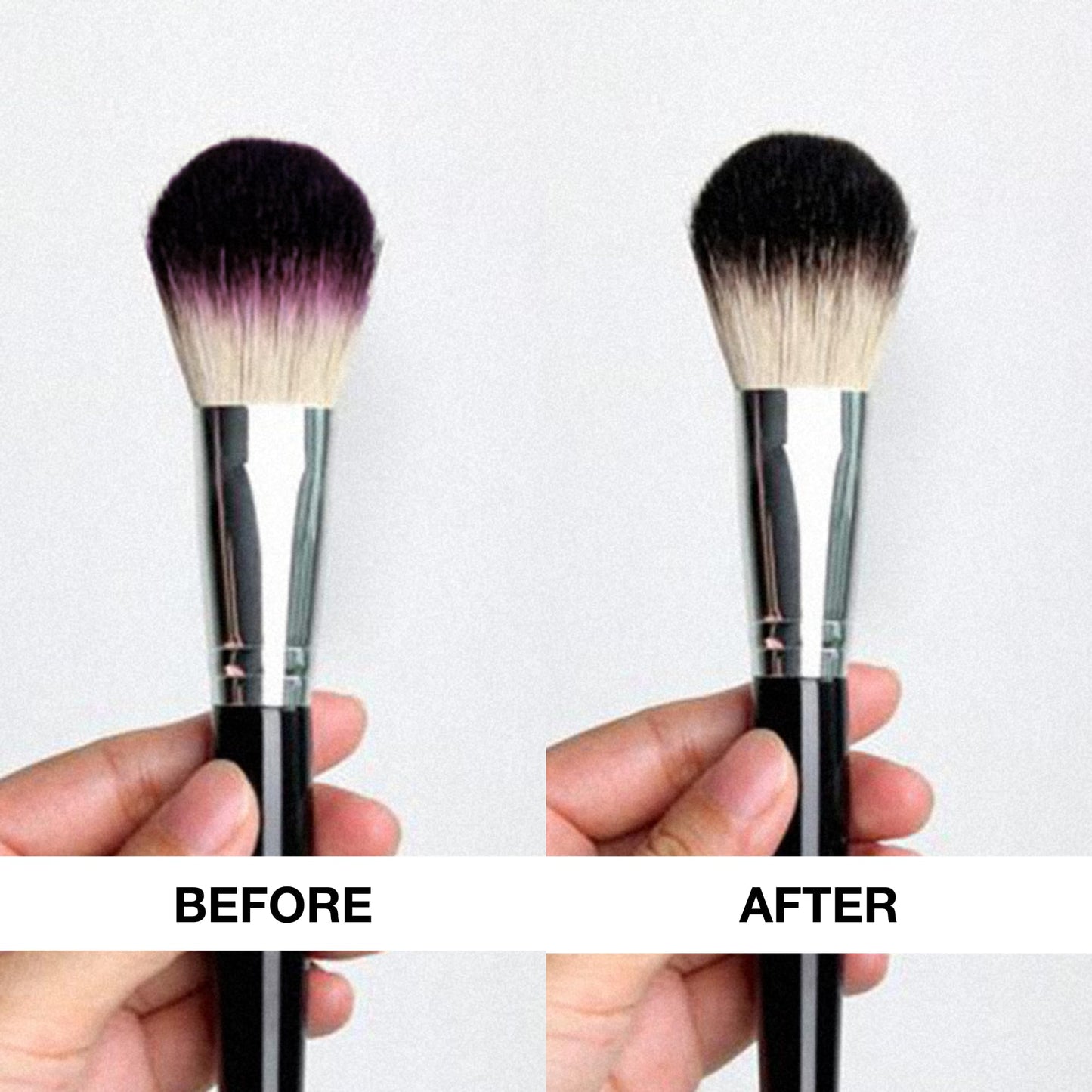 Felix Professional Liquid Makeup Brush Cleaner Solution | Rinsless, Quick Drying, Hydrating, Fragrance Free | for Natural and Synthetic Make-up Brushes (4 Fl oz)