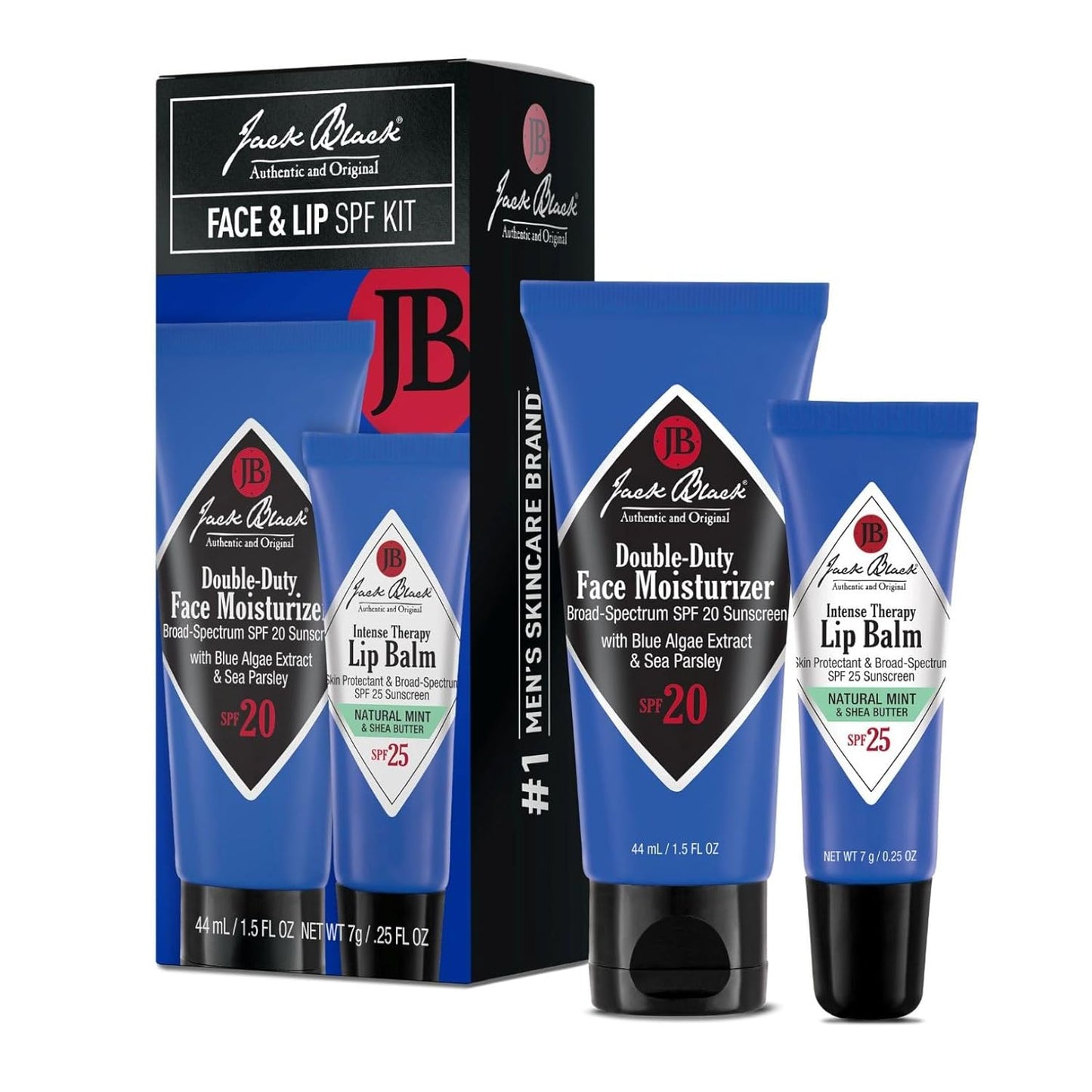 Jack Black Double Duty Face Moisturizer - SPF 20 Hydrating Cream for Men | Lightweight & Non-Greasy Formula