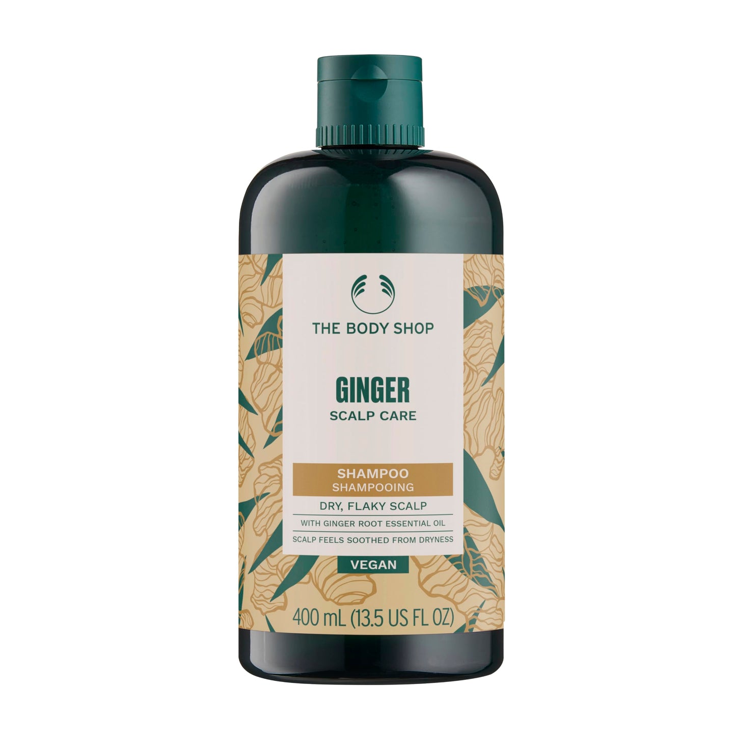 The Body Shop Ginger Scalp Care Shampoo | Cleansing shampoo, ginger, helps remove build-up, invigorates scalp, vegan (13.5 Oz)