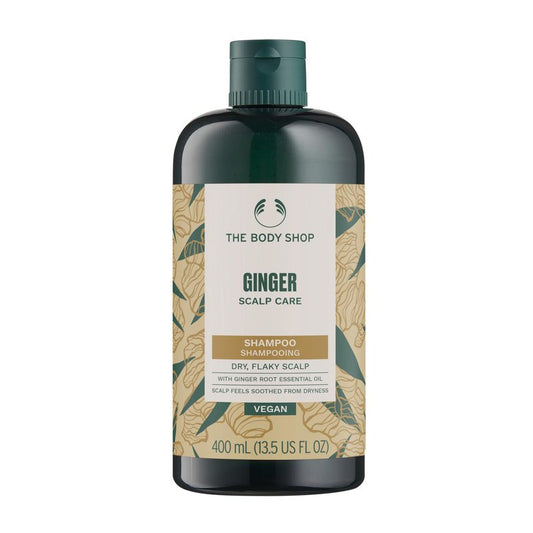 The Body Shop Ginger Scalp Care Shampoo | Cleansing shampoo, ginger, helps remove build-up, invigorates scalp, vegan (13.5 Oz)