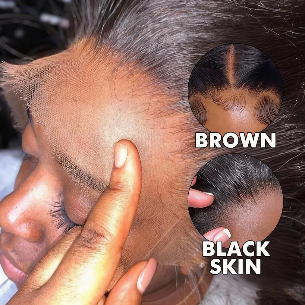13x4 Lace Frontal Closure Kinky Curly Human Hair Ear to Ear Frontal HD Lace Pre Plucked 16 Inch Free Part Brazilian Hair Extensions 150% Density Natural Black