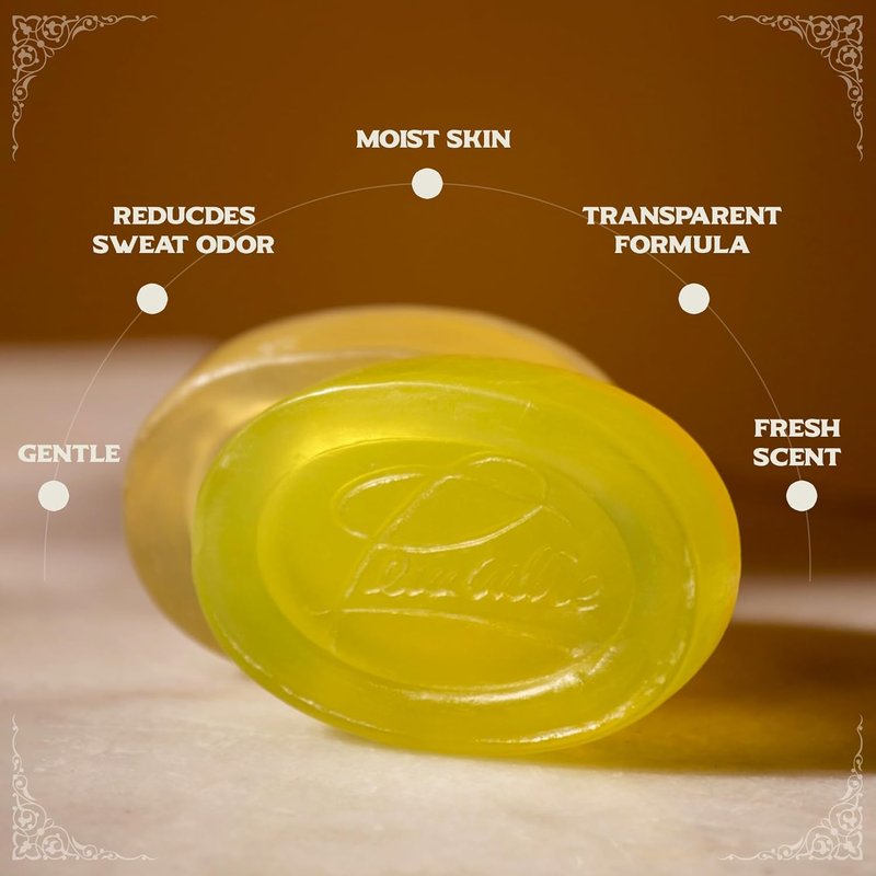 Glycerin Soap - Vegan Transparent Bar for Gentle Daily Cleanse | Cruelty-Free, Fragrance-Free, 1 Pack