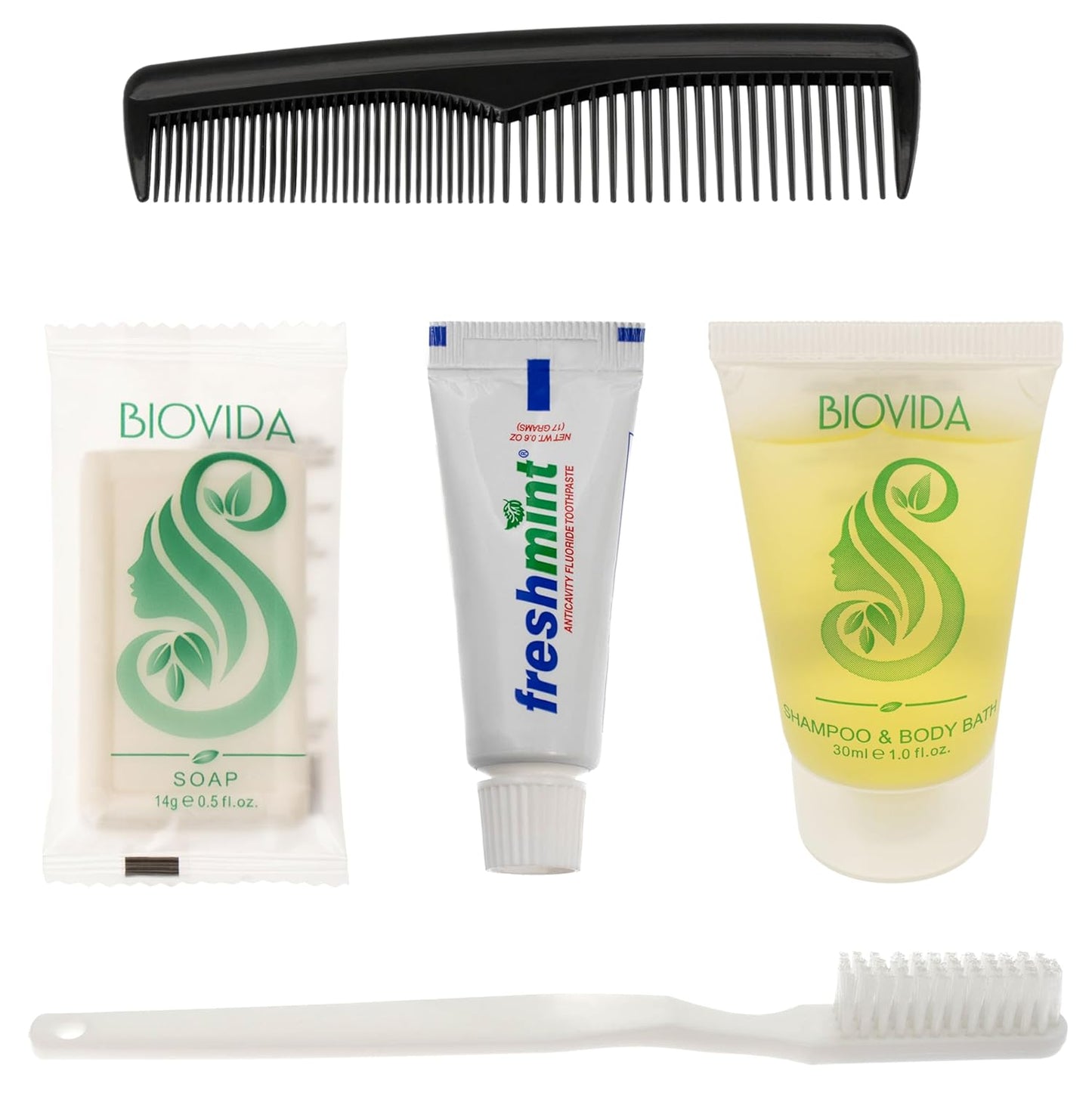 24 Hygiene Kits - Essential Toiletry Kits for Men & Women | Travel & Charity 5-Piece Set
