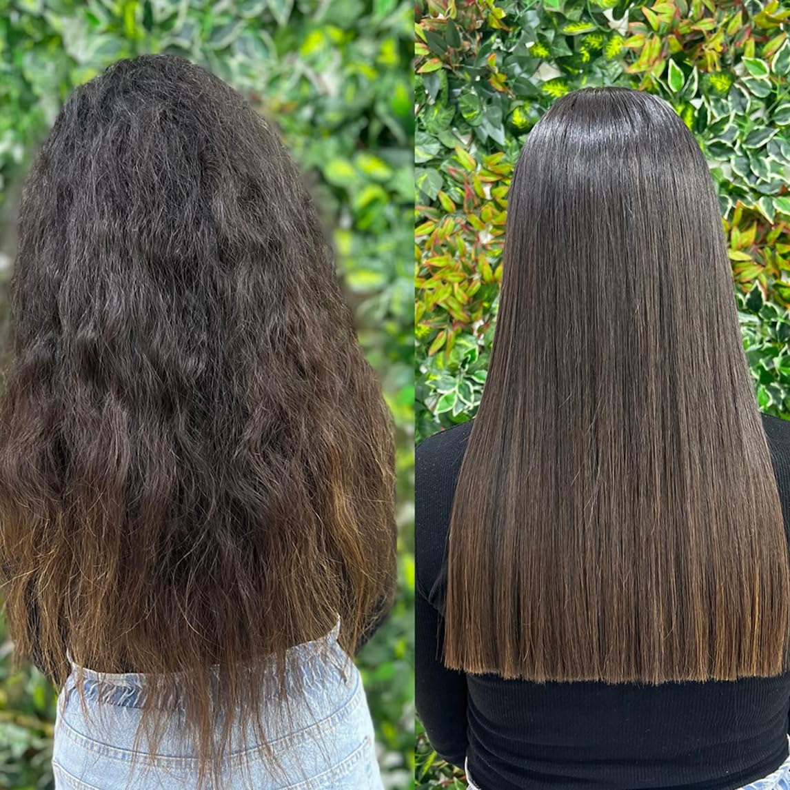 Brazilian Straight Keratin Hair Treatment - Formaldehyde-Free, Argan & Amino Acids | 2PC Set for All Hair Types