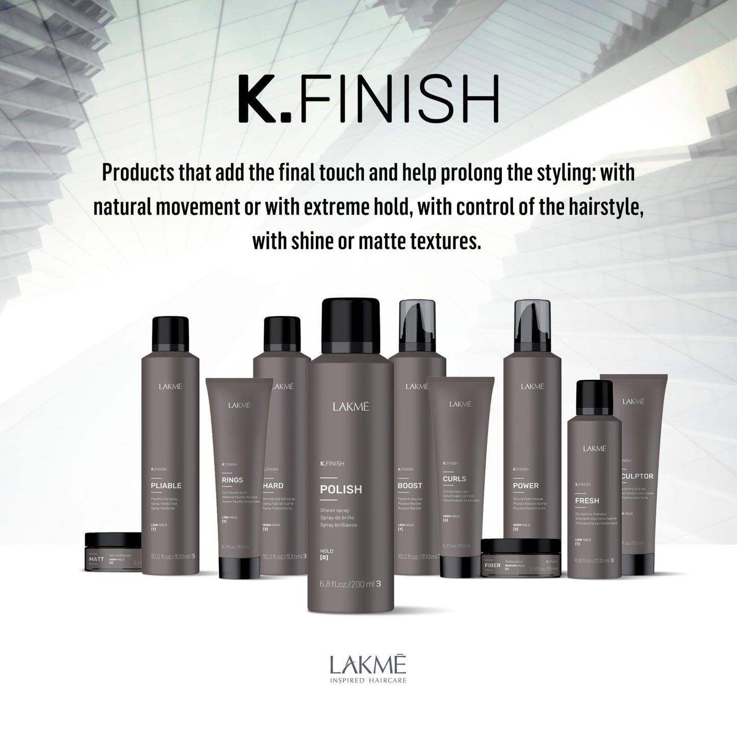 Lakmé K.Beauty Body Hair Thickening Spray, Thickening Spray for Hair, Frizz Control, Heat Protectant Spray, 5.1 Fl Oz