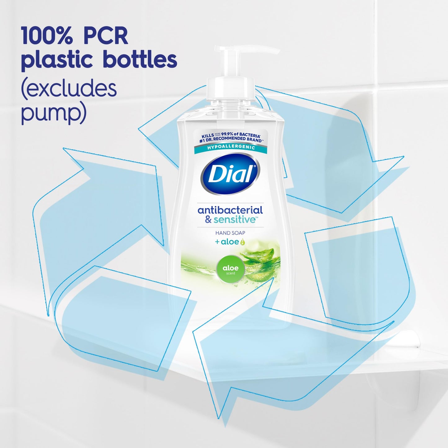 Dial Antibacterial Defense Liquid Hand Soap + Aloe, Aloe Scent, 11 Fl Oz (Pack of 12), Dermatologist-Tested Hand Wash, Gentle Formula