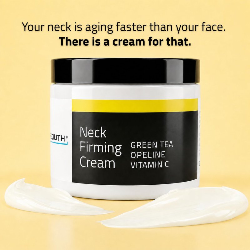 YEOUTH Neck Firming Cream with Vitamin C and Peptides, Neck Cream for Tightening and Firming Chest, Décolleté, Double Chin, Turkey and Crepey Skin, 4oz