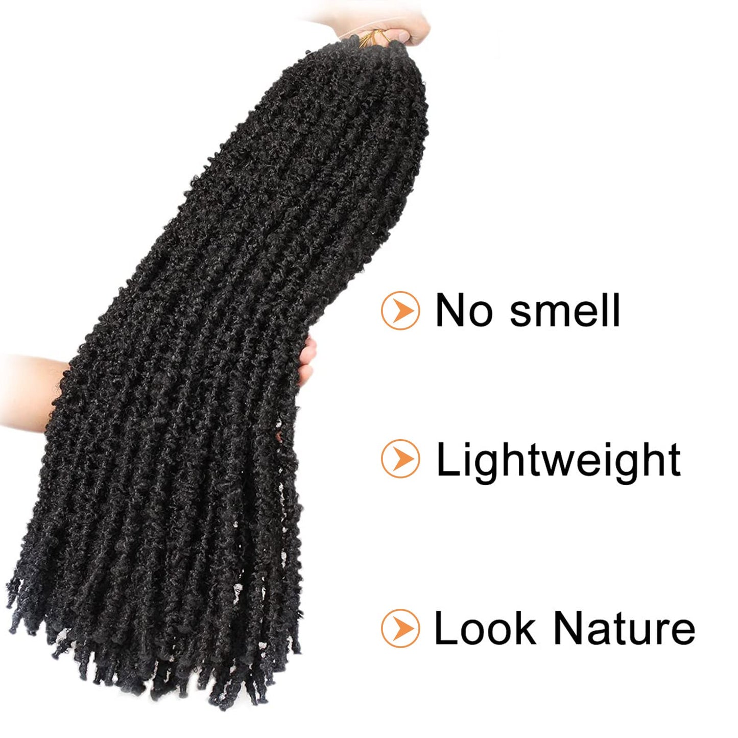 ZRQ 6 Packs Butterfly Locs Crochet Braids Hair Extensions 30 Inch Long Distressed Faux Locs Black Goddess Locs Crochet Hair Pre-looped Synthetic Soft Locs For Women 1B#