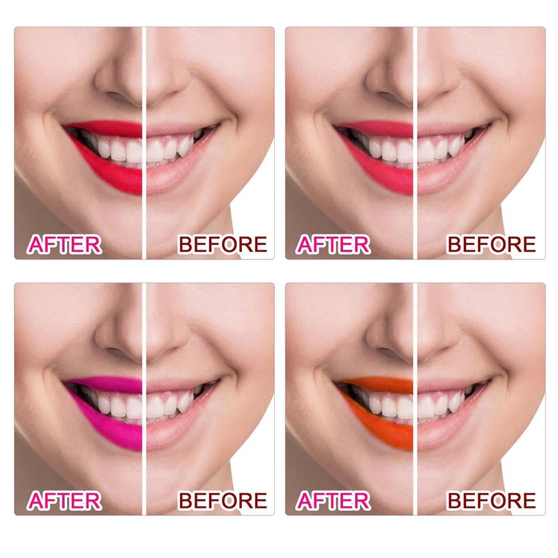 BB Lips Serum Starter Kit - Semi-Permanent Makeup Treatment with 4 Liquid Lip Pigments & Exfoliating Gel