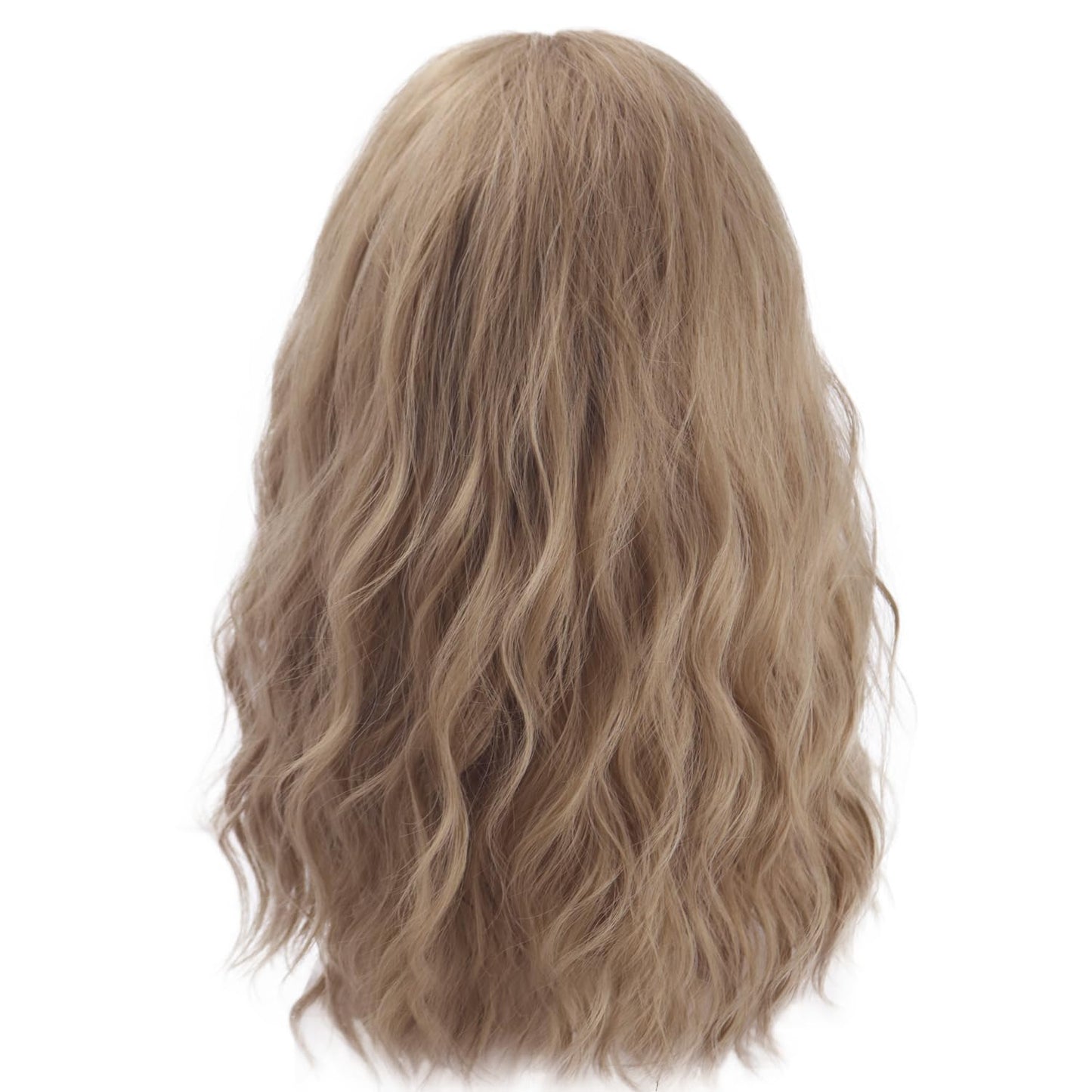 PATTNIUM Blonde Wig Mens Shoulder length Ash Blonde Wig Wavy Dirty Blonde Wigs Male Hair Heat Resistant Synthetic Hair Cosplay Party Costume Daily Wear Wigs (Ash Blonde)