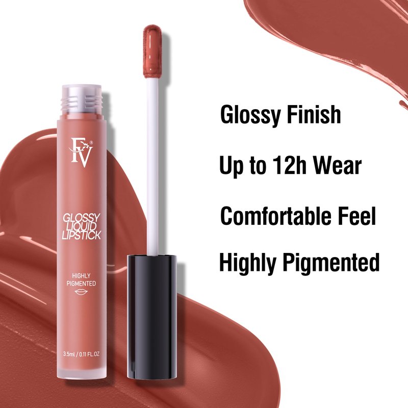 FV 3pcs Liquid Lipstick with High-Shine Finish, Highly Pigmented & Nourishing Formula, Long Lasting Lip Gloss for Women, Vegan & Cruelty-free, Royal+Coy+Punchy, 3.5mlx3
