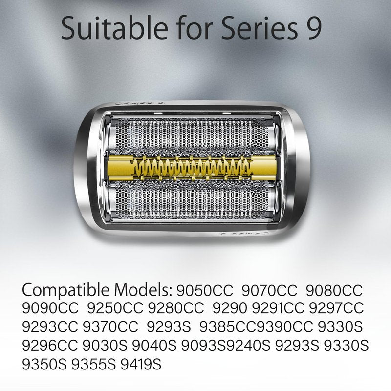 Pinkind 92S Replacement Shaver Head for Braun Series 9, Shaving Razor Head Suitable for Braun S9 9290cc, 9291cc, 9370cc, 9293s, 9385cc, 9390cc, 9330s, 9296cc ect Electric Shaver