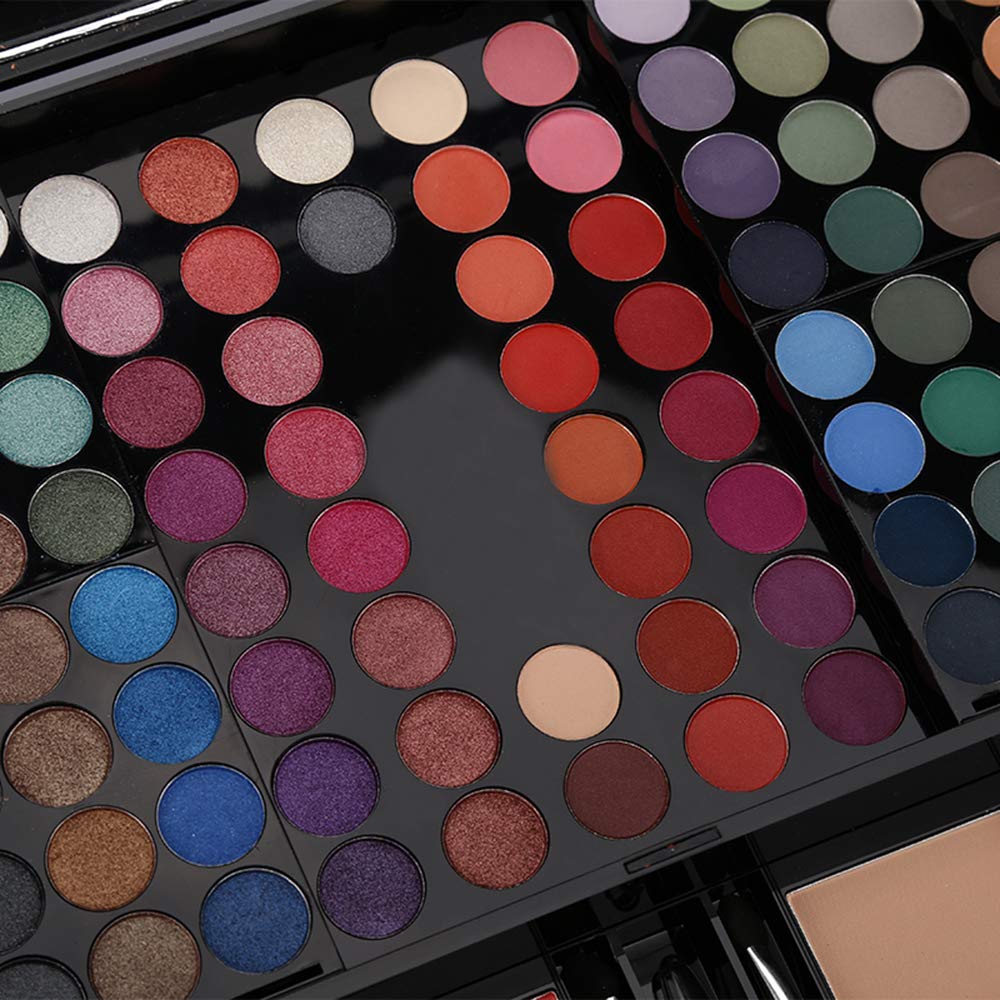 CharmCode 190 Colors Makeup Palette - All-in-One Eyeshadow, Blush, Eyebrow & Concealer Kit | Multicolor