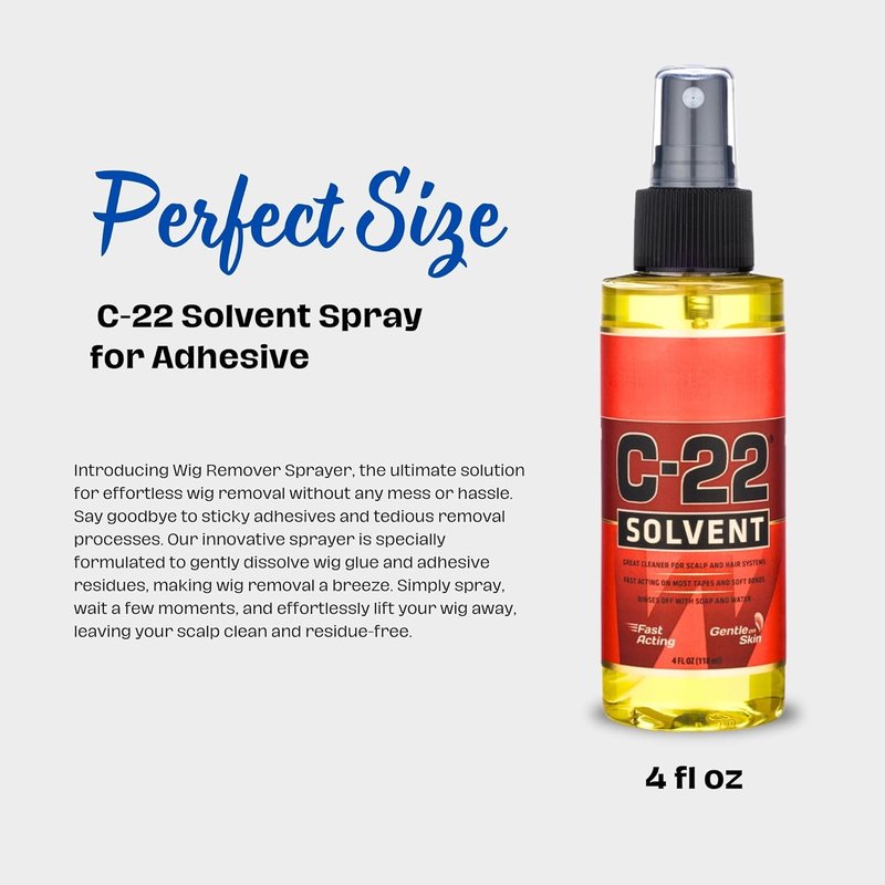 Tape In Hair Extension Remover Spray - Gentle Solvent Adhesive Remover for Wigs & Extensions | 4oz