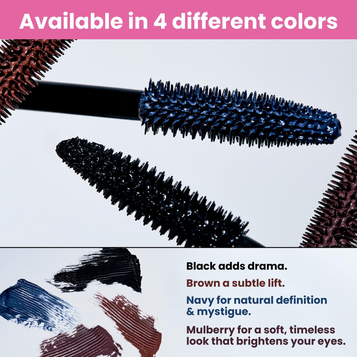 Prime Prometics PrimeLash Mascara for Older Women – Volumizing, Incredible Length in 2 Coats – Long-Stay, Zero Clumps, Hypoallergenic (Blue)