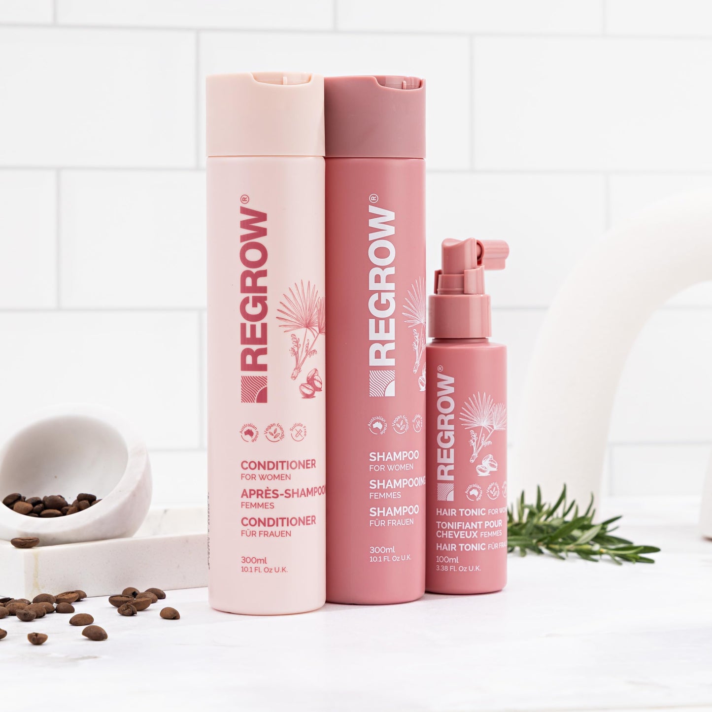 REGROW Womens Shampoo for Stronger Thicker Looking Hair 10.14 fl oz