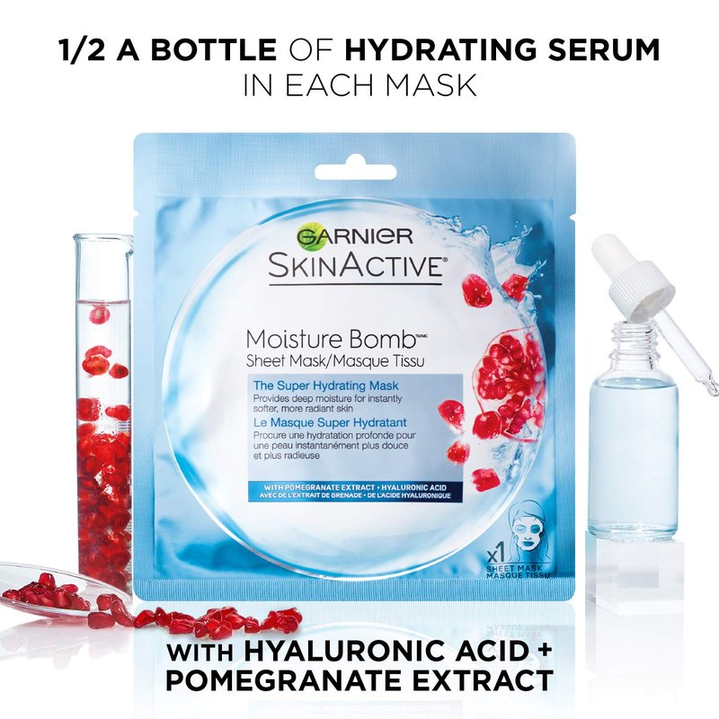 Garnier SkinActive Super Hydrating Sheet Mask, Hydrating, The Super Hydrating 6 Count