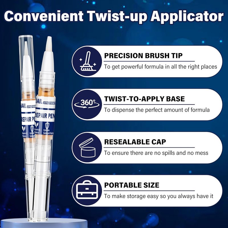 Toenail Repair Pen - Extra Strength Formula for Athlete’s Foot & Jock Itch | 4-Pack