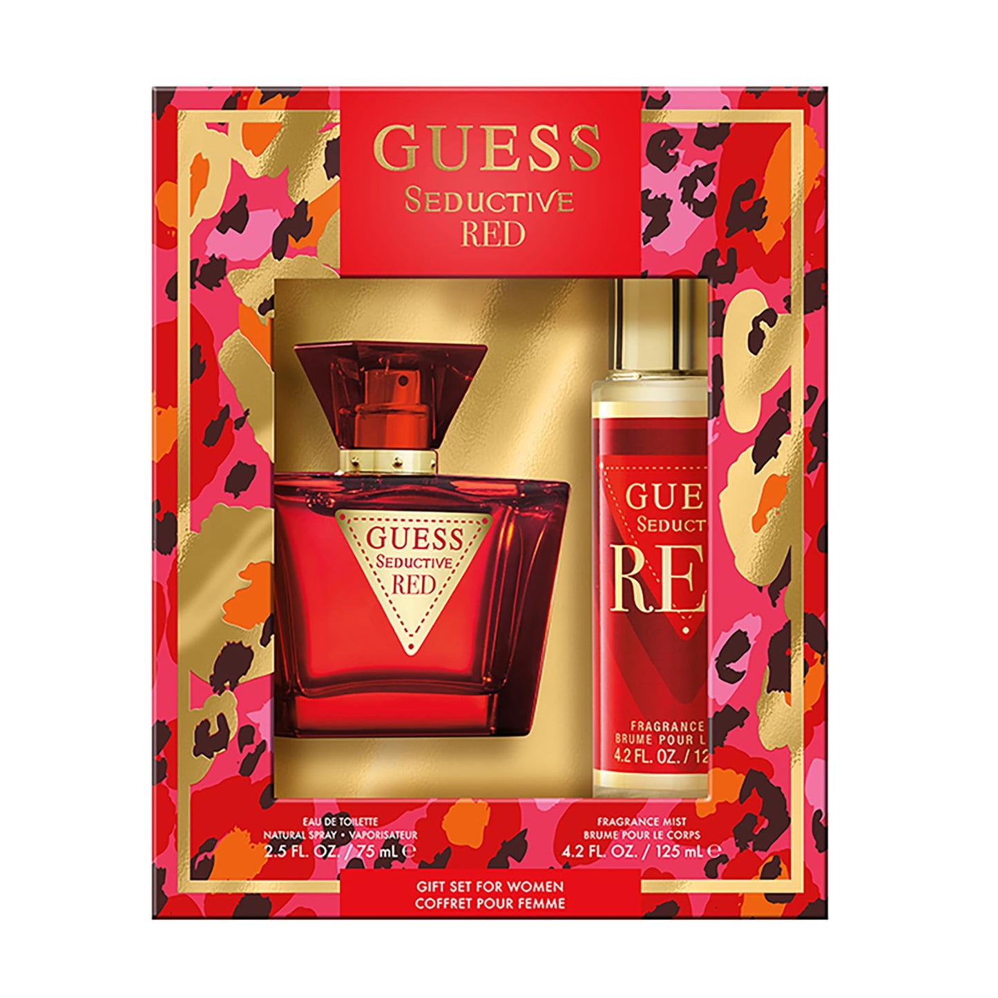 Guess Seductive Red Women/Femme Eau de Toilette 2 Piece Gift Set - Perfume Spray 2.5 Fl. Oz. & Fragrance Mist 4.2 Fl. Oz.