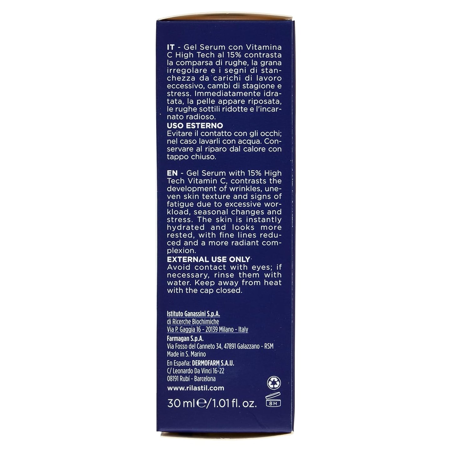 Rilastil Intense C Gel - Illuminating Antioxidant Serum for Radiant Skin | 30ml