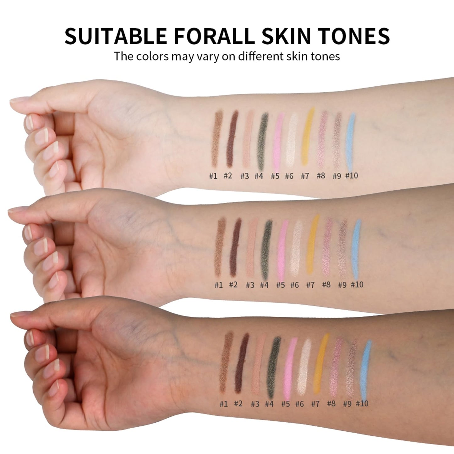 Wugbc Eyeshadow Stick Matte Eye Brightener Pencil Cream Nude Eye Shadow Base Crayon Long-Lasting Crease-Proof Naked Eyeshadow Blendable High Pigmented Single Eyeliner Makeup for Women, 3 DESERT