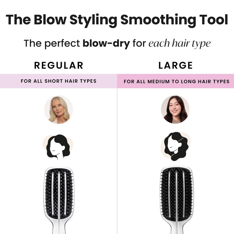 Tangle Teezer | The Blow Styling Smoothing Tool for Medium & Long Hair | Gentle and Fast Drying | Full Size