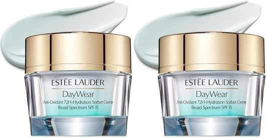 Estée Lauder DayWear Anti-Oxidant 72H-Hydration Sorbet Cream SPF 15 | Oil-Free Face Moisturizer,1.7 Ounce,(Pack of 2)