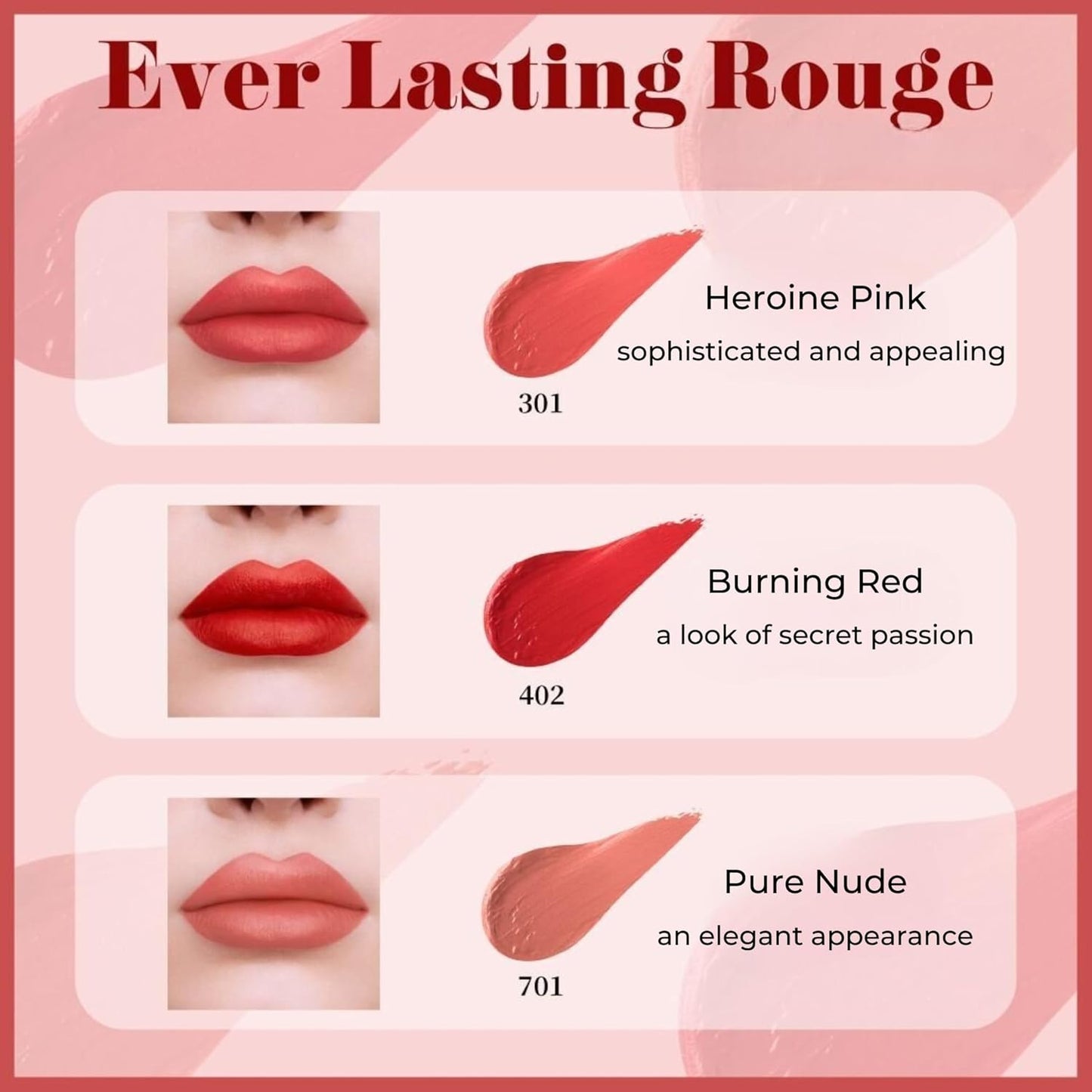ANNA SUI Ever Lasting Rouge Lipstick - Matte Finish, Vibrant Color, Long-Lasting Wear | 0.24 oz
