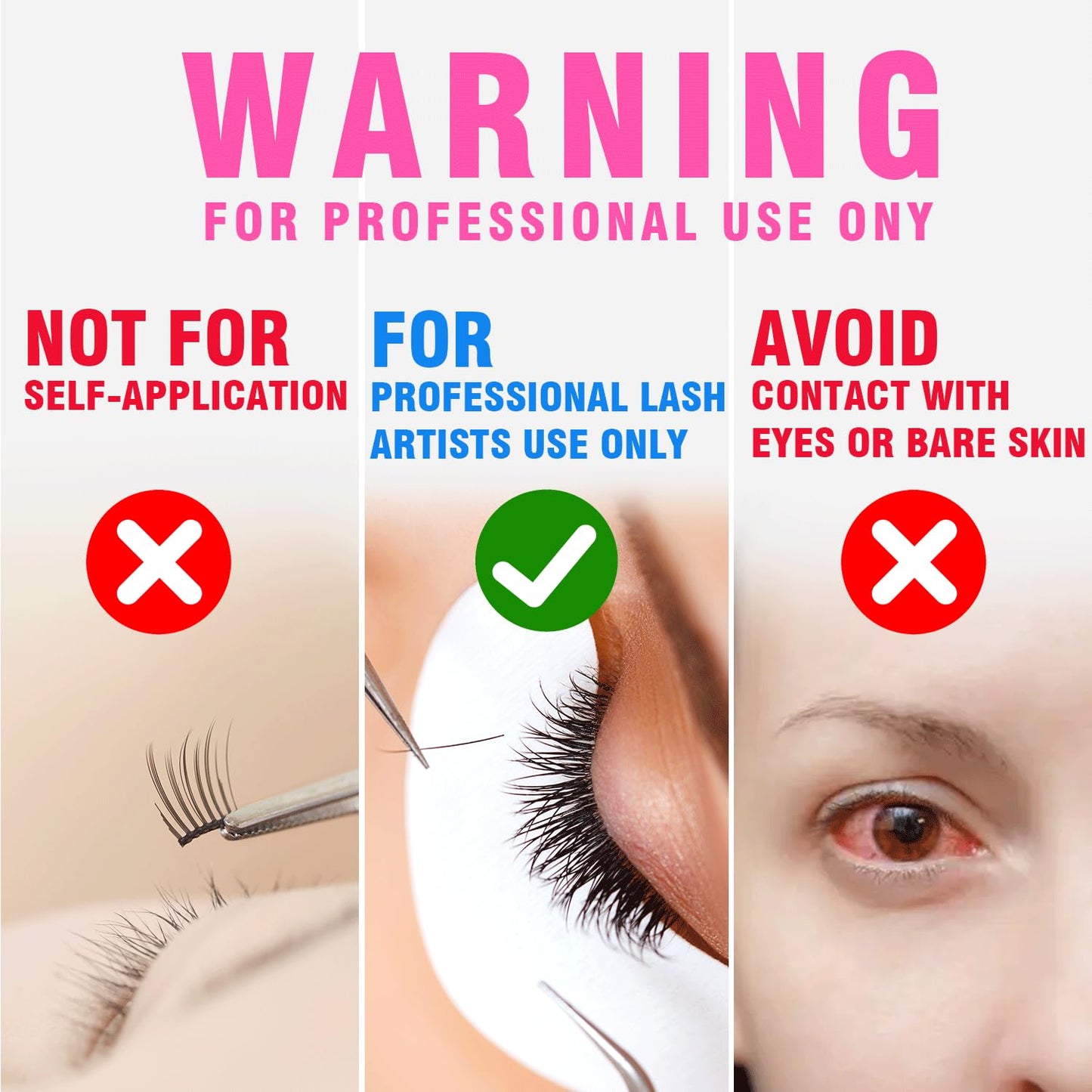 Cream Lash Remover for Eyelash Extensions - Low Irritation Formula for Sensitive Skin | 15g Professional Use