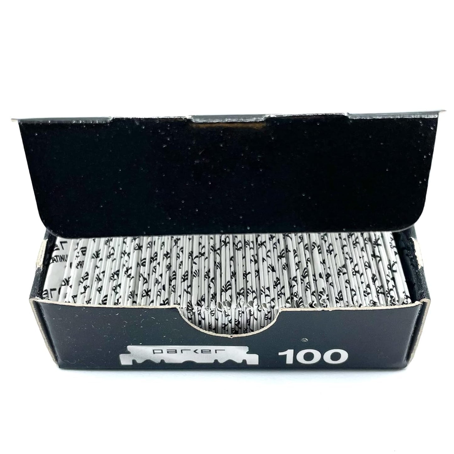 Parker Premium Platinum 1/2 Blades, 400 COUNT - For Professional Barber, Shavette and Disposable Straight Razors