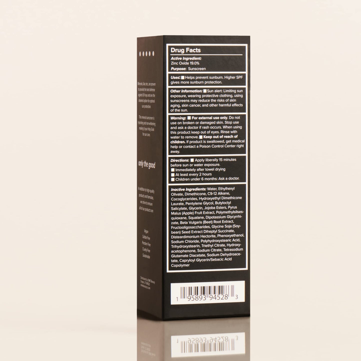 DIME Beauty Wonderscreen SPF 30 - Mineral Face Sunscreen with 19% Zinc Oxide, No White Cast, Non-Greasy, Skin-Enhancing Hydrating Moisturizer with SPF, Broad Spectrum, Vegan, Cruelty-Free, 50g