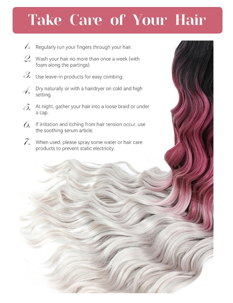 300g Curly Braiding Hair Off Black to Purple to Grey Ocean Wave Crochet Hair Long Synthetic Loose Deep Wavy Twist Hair for Boho Braids