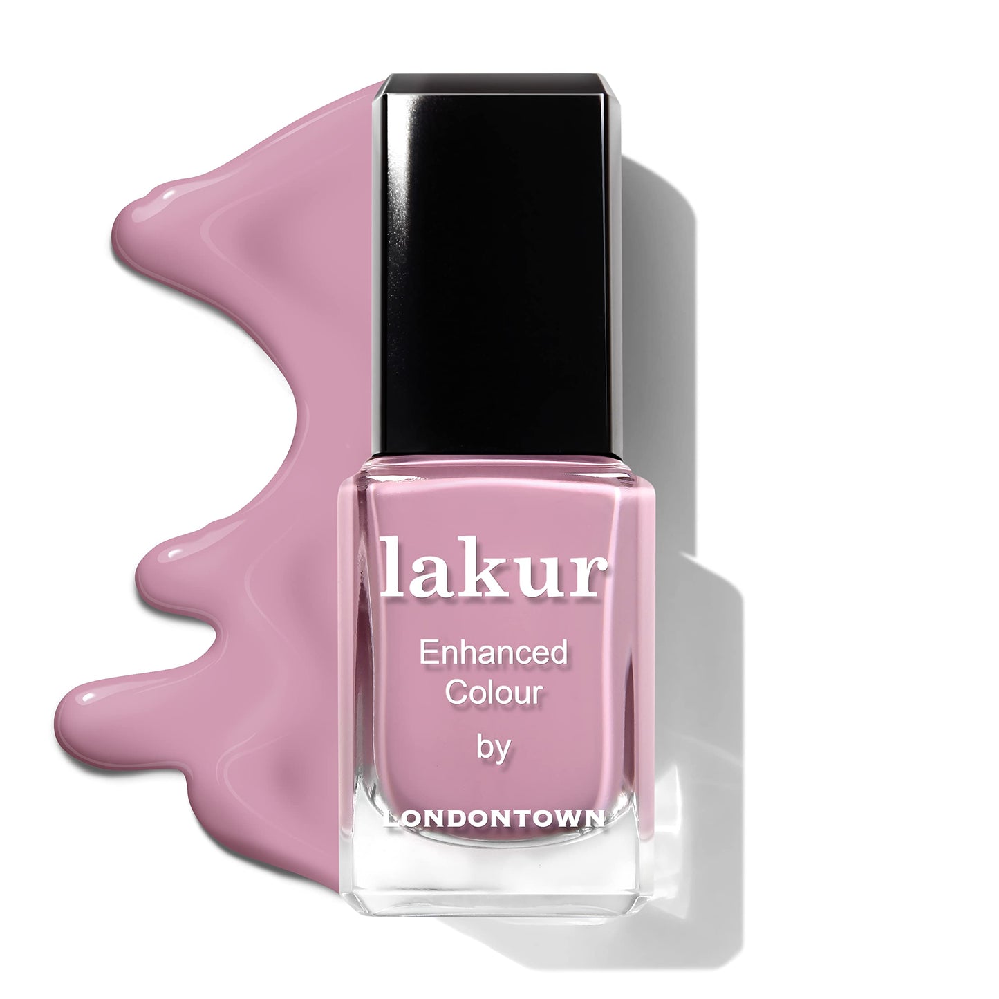 LONDONTOWN Lakur Nail Polish – Pink & Purple Shades, Plush, 0.4 Fl Oz, Long-Lasting, Streak-Free, Chip-Resistant | 21+ Free Non-Toxic Vegan Nail Color, Strengthens & Hydrates Nails