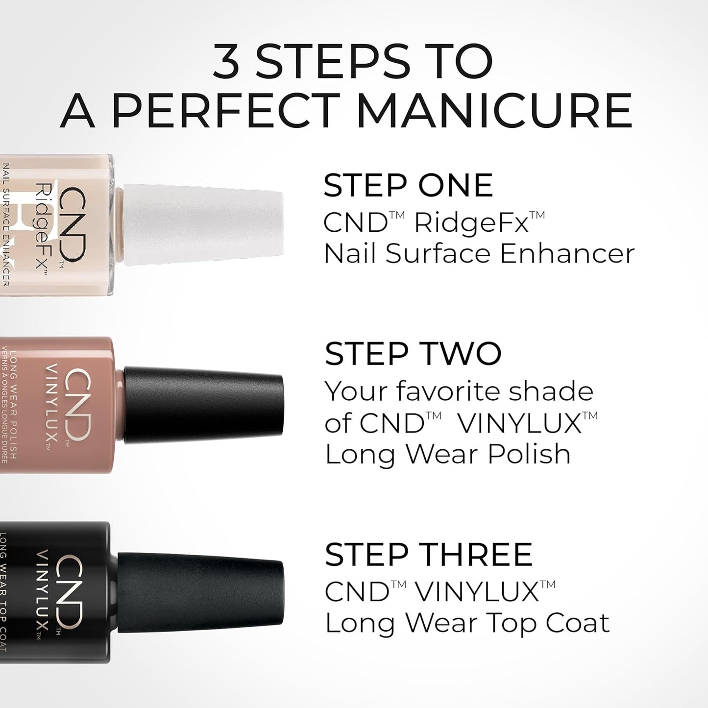 CND RidgeFx Nail Surface Enhancer - Smooth & Perfect Nails | 0.5 Fl Oz (15 ml)