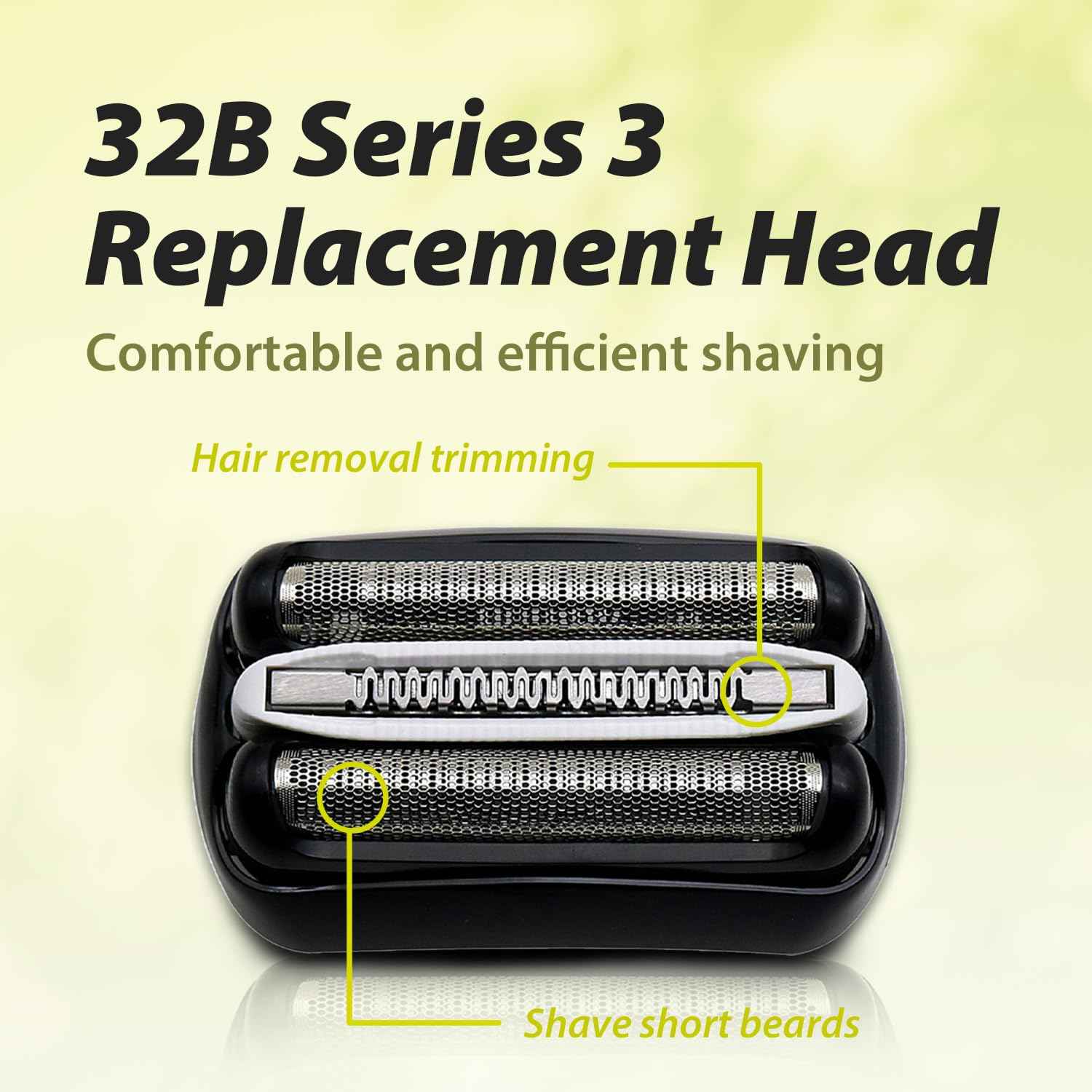 2Pack 32B Series 3 Electric Shaver Replacement Head Accessories Compatible with S3 Foil & Cutter Razor Heads, Accessories for S3 3040s 3010s 310s 3000s 3050cc 3080s 390cc Etc