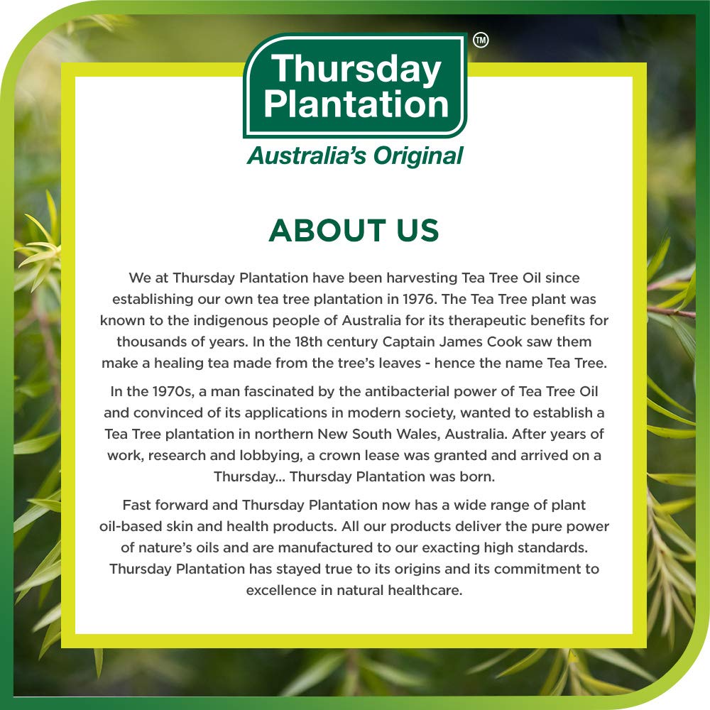 Thursday Plantation Tea Tree Foot Powder, Helps Prevent Foot Odor and Sweat, 3.5 Ounces