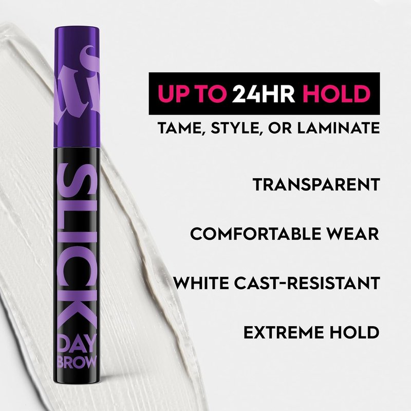 Urban Decay Brow Gel - Strong-Hold Clear Formula for Lifted, Laminated Eyebrows | 24 HR Wear, Vegan, 0.23 fl oz