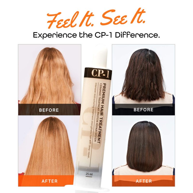 CP-1 Professional Hair Mask Keratin Treatment for Dry Damaged Hair, 25ml, Pack of 4, Package May Vary