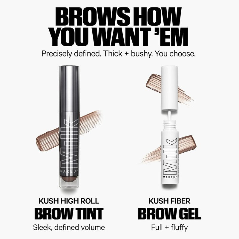KUSH Fiber Brow Gel by Milk Makeup | Tinted Gel for Fuller, Natural-Looking Eyebrows – Vegan & Conditioning Formula