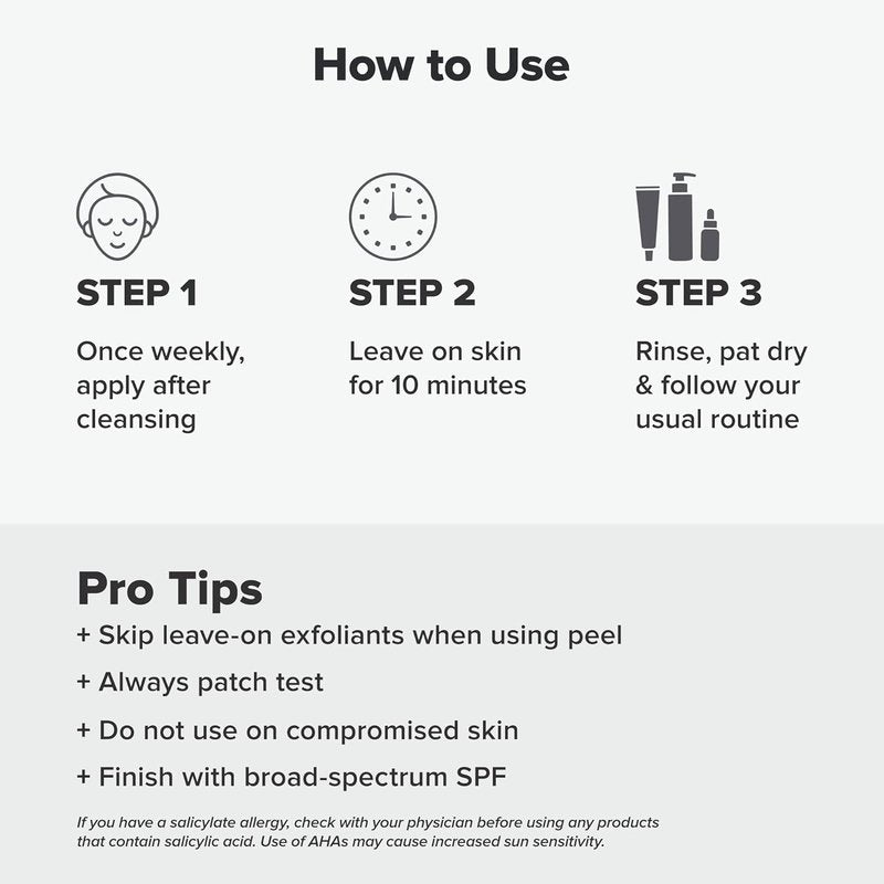 Paula's Choice Skin Perfecting AHA + BHA Exfoliant Peel - Rinse Off Treatment for All Skin Types | 1 Oz