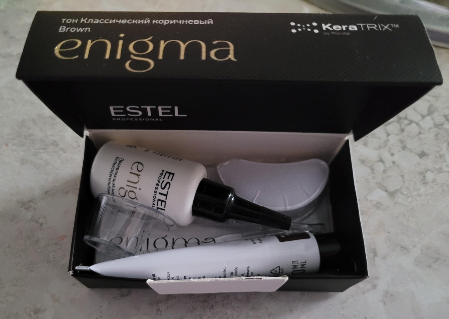 Estel Enigma CLASSIC BROWN COLOR Paint for Eyelashes and Eyebrows