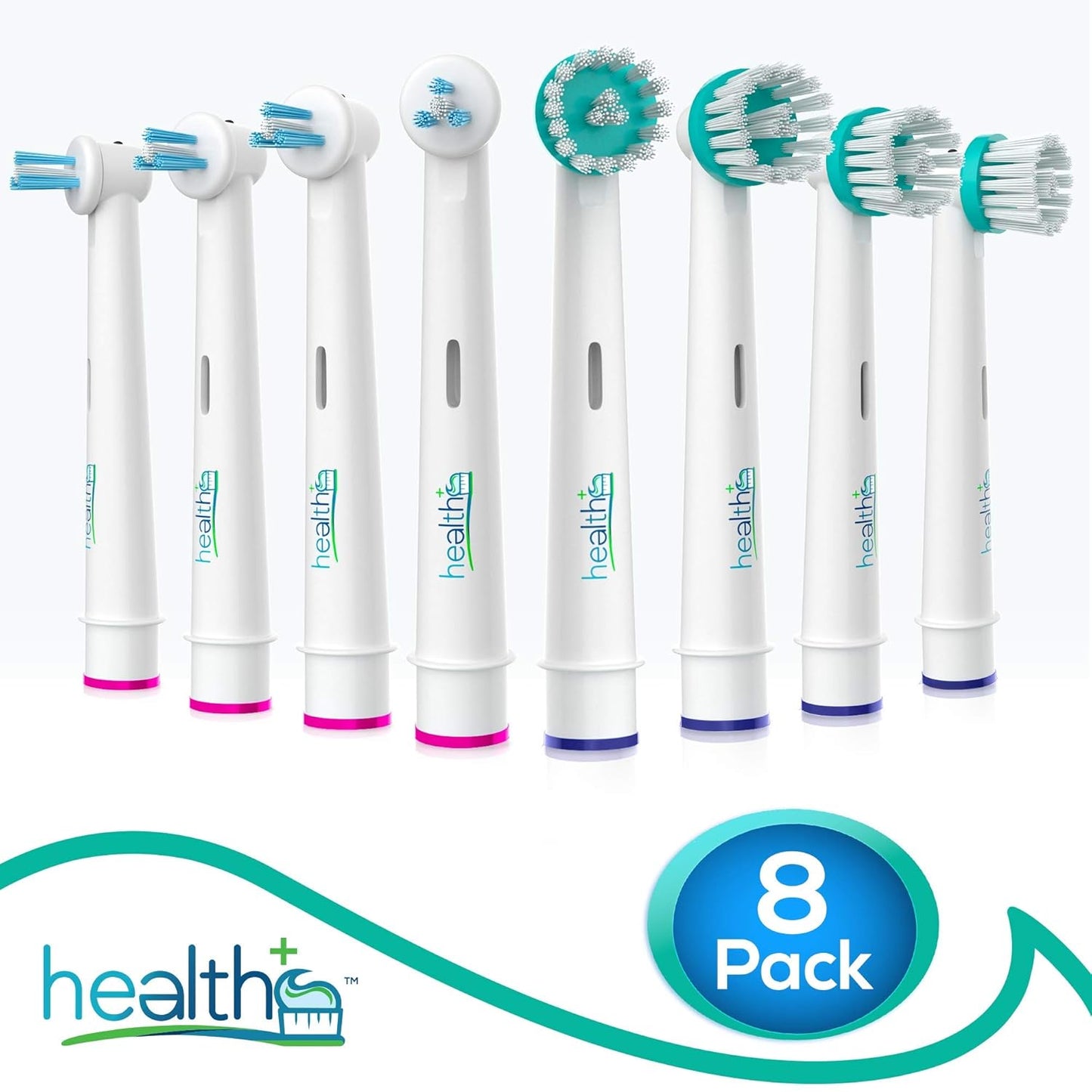 Oral-B Electric Toothbrush Replacement Heads - 8-Pack Ortho & Power Tip Bristles for Braces | Interproximal Cleaning