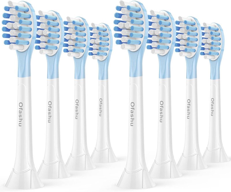 Replacement Toothbrush Heads for Philips Sonicare | 8-Pack Compatible with ProtectiveClean C3, G3, W3, C2, 4100, 9044 - White