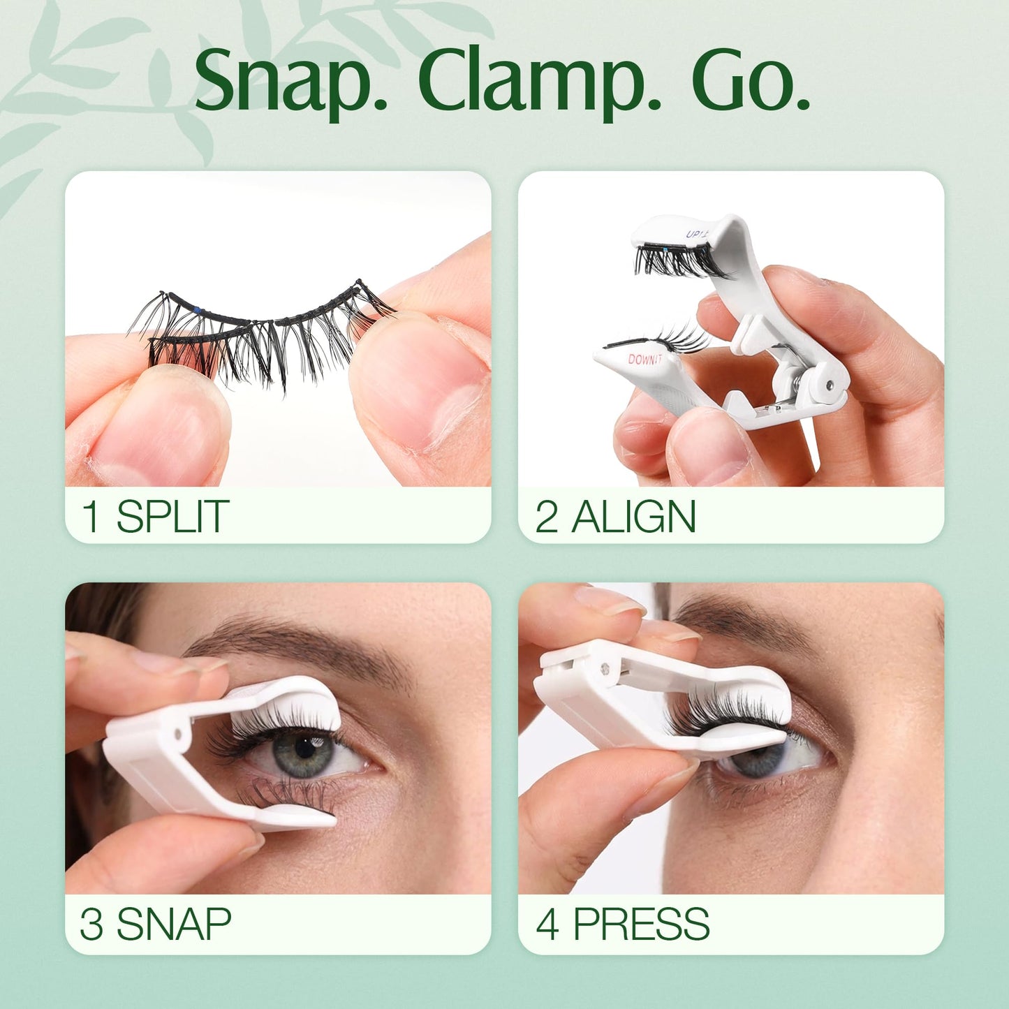 LASHVIEW Upgrade Magnetic Eyelashes with Applicator, Reusable Soft Magnetic Lashes Natural Look, No Glue Needed,Comfort& Convenient Portable All-in-One Box (RCY24)