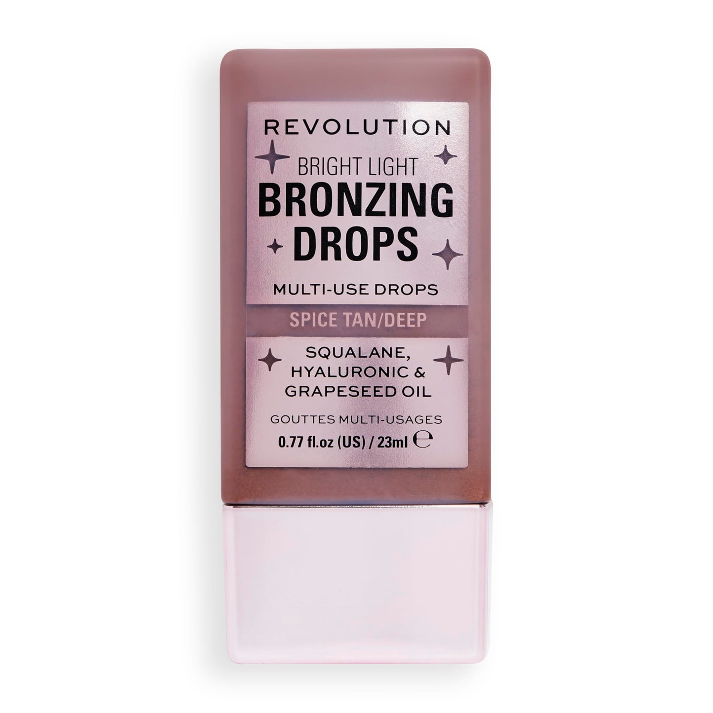 Revolution Beauty London, Bright Light Bronzing Drops, Bronze & Glow for Face & Body, Infused with Hyaluronic Acid, Vegan & Cruelty-Free, Bronze Summer, 0.77 fl oz